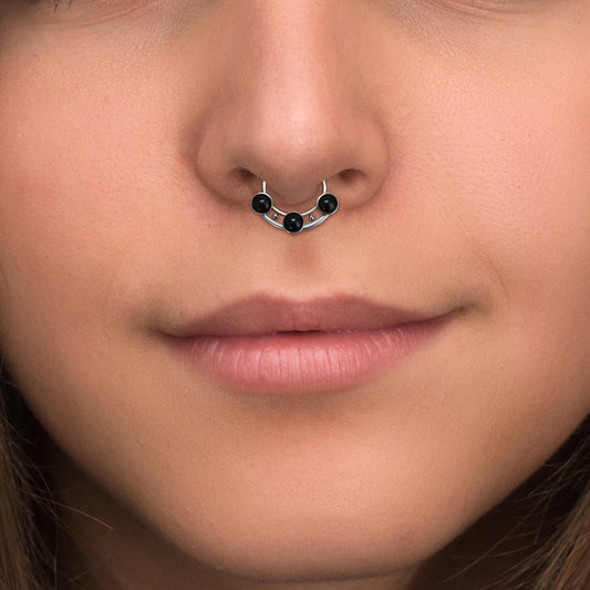 Titanium Septum Ring Clicker Earring - TitaniumFashion