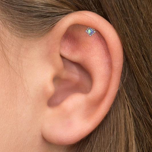 Surgical Steel Cartilage Piercing - TitaniumFashion