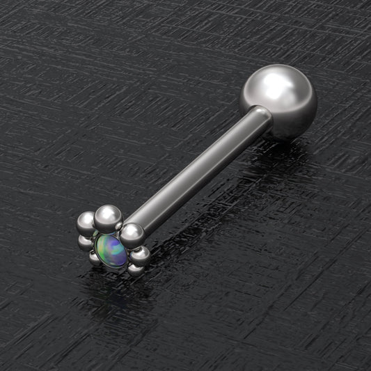 Tongue Barbell Earring Surgical Steel - TitaniumFashion
