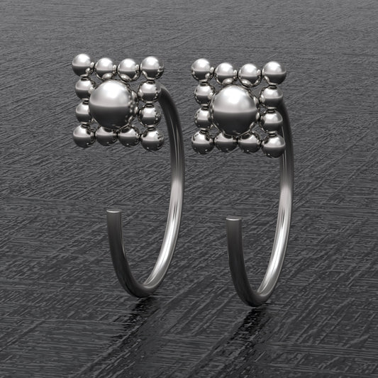 Small Hoop Earrings Surgical Steel - TitaniumFashion