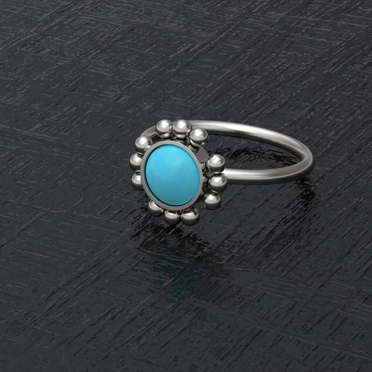 Turquoise Nose Jewelry Titanium - TitaniumFashion