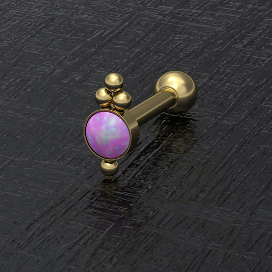 Opal Tragus Piercing Jewelry Surgical Steel - TitaniumFashion