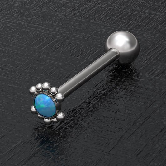 Opal Tongue Bar - TitaniumFashion