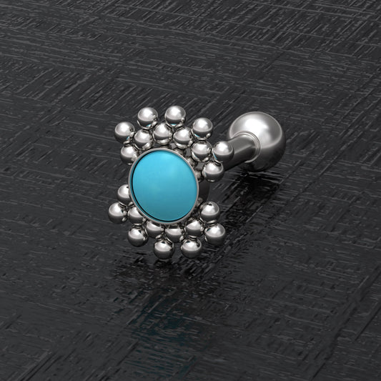 Tragus Earring Surgical Steel - TitaniumFashion