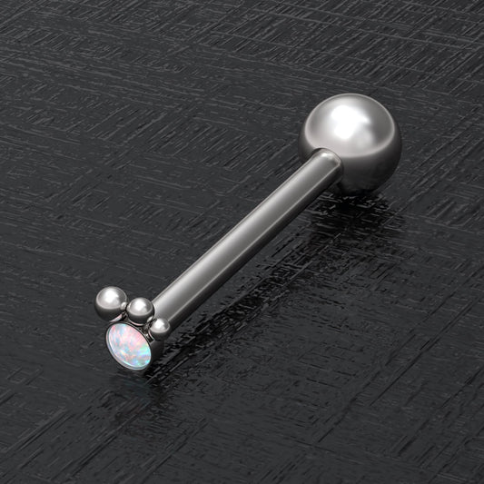 Tongue Ring Opal - TitaniumFashion