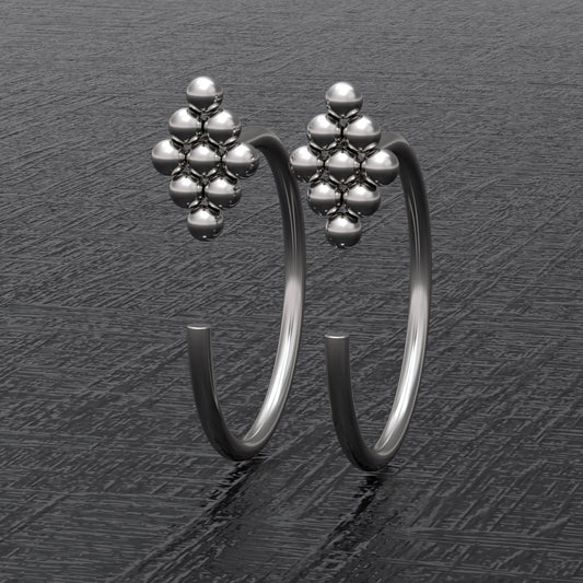 Small Hoop Earrings Surgical Steel - TitaniumFashion
