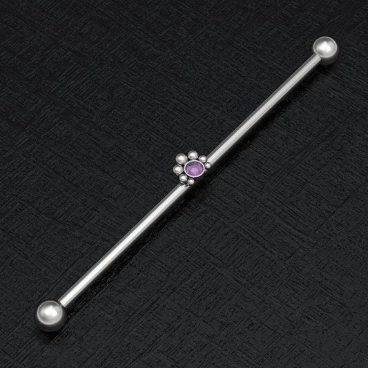 Titanium Industrial Barbell 14g - TitaniumFashion