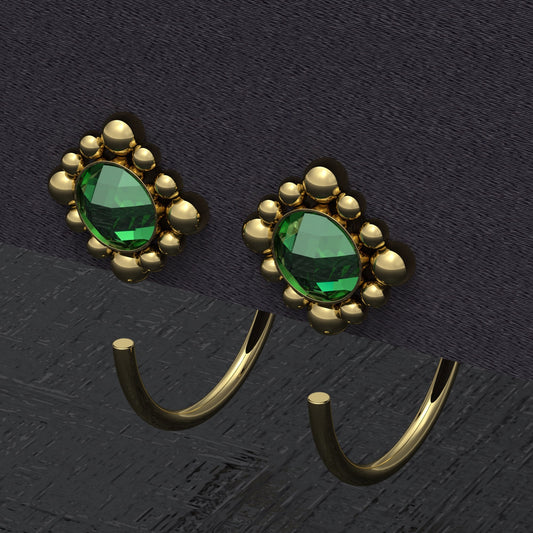 Surgical Steel Tiny Hoop Earrings - TitaniumFashion