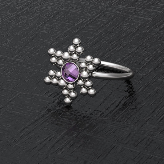 CZ Nose Jewelry Surgical Steel - TitaniumFashion