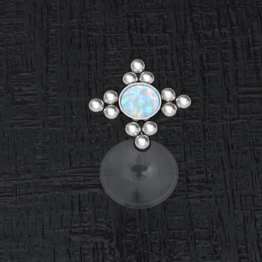 Opal Cartilage Piercing Bioflex - TitaniumFashion