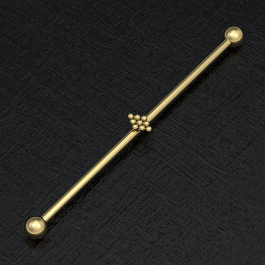 Industrial Barbell 14g - TitaniumFashion