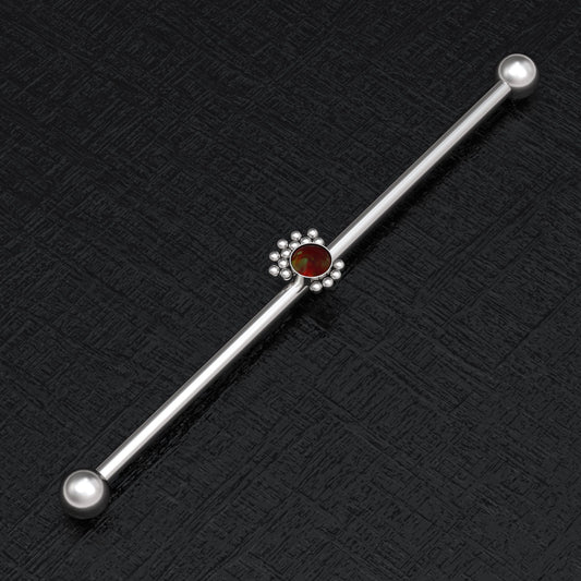 Opal Industrial Jewelry Surgical Steel - TitaniumFashion