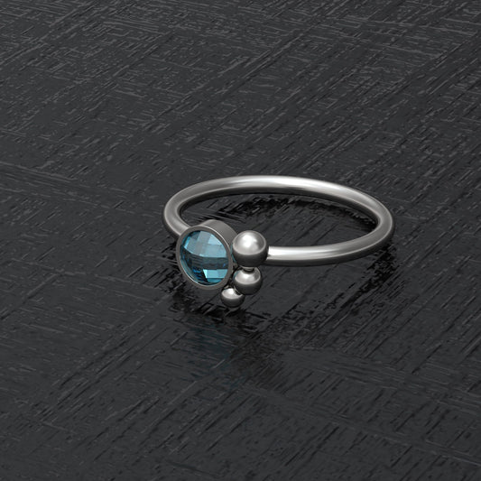 CZ Nose Ring Titanium Implant Grade - TitaniumFashion