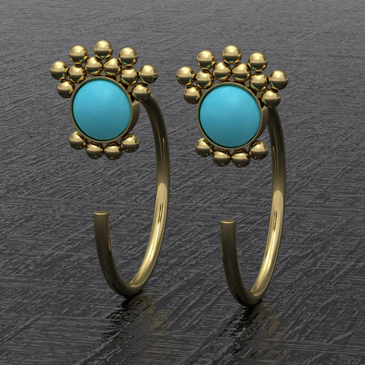 Open Hoop Earrings Surgical Steel - TitaniumFashion