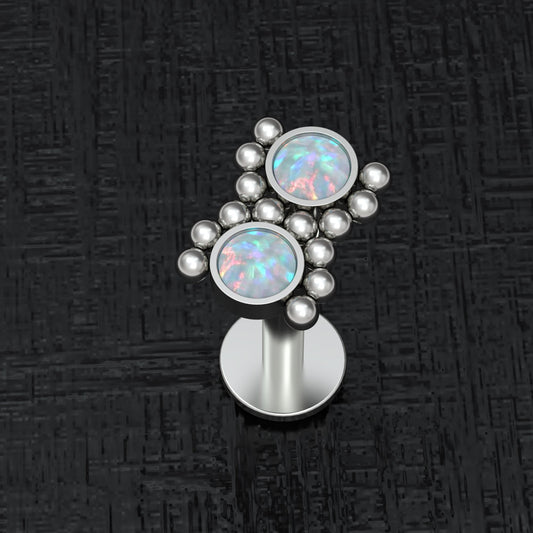 Titanium Flat Back Tragus Earring Implant Grade - TitaniumFashion