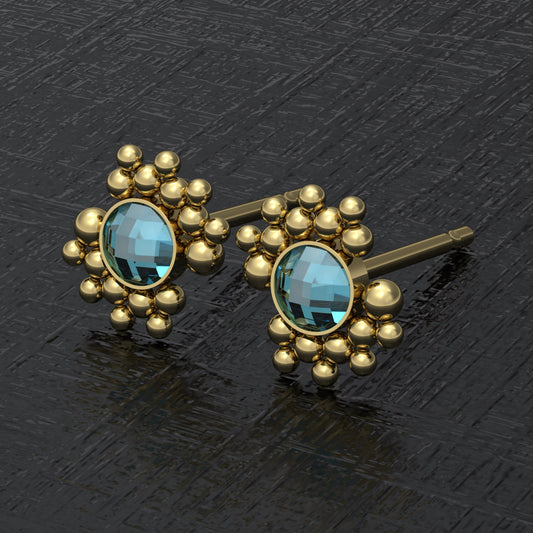 Small Stud Earrings Surgical Steel - TitaniumFashion