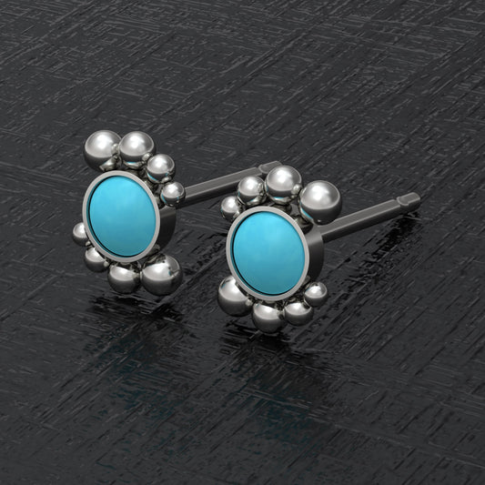 Tiny Earring Studs Titanium Implant Grade - TitaniumFashion