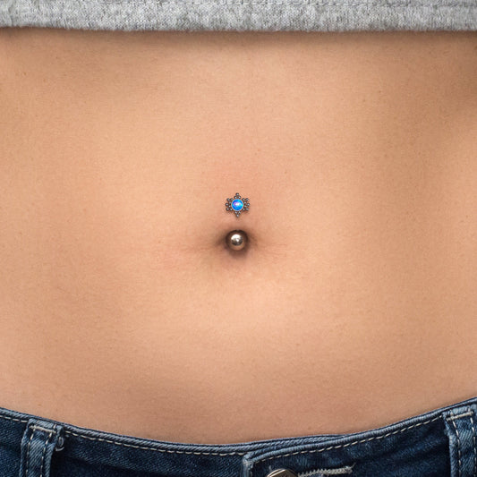 Belly Ring Opal - TitaniumFashion