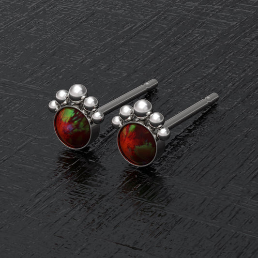 Tiny Stud Earrings Surgical Steel - TitaniumFashion