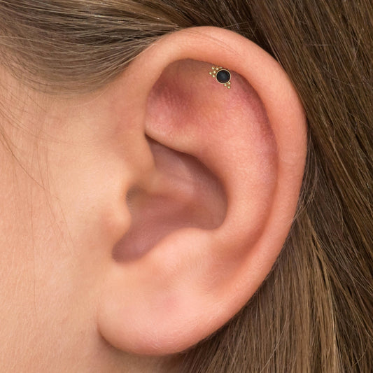 Tragus Earring Surgical Steel - TitaniumFashion