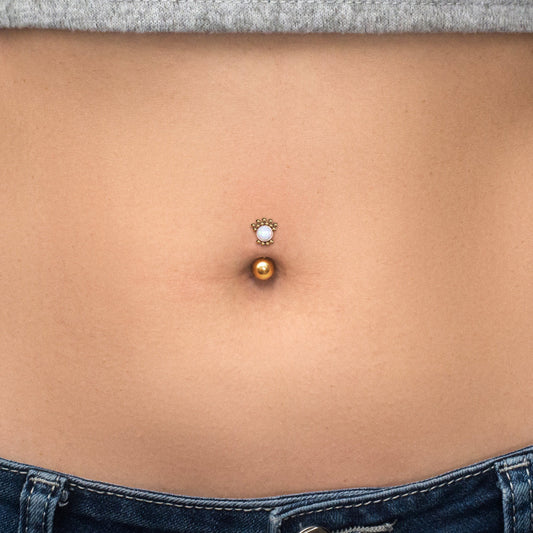 Belly Button Piercing Surgical Steel - TitaniumFashion