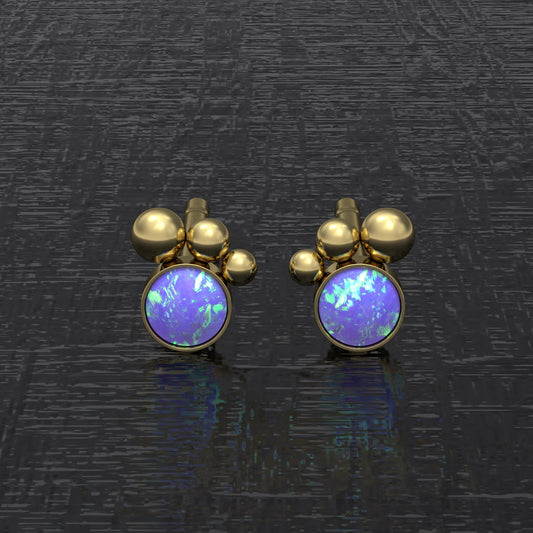 Surgical Steel Tiny Stud Earrings - TitaniumFashion