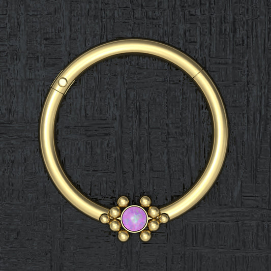 Opal Nipple Piercing Surgical Steel - TitaniumFashion