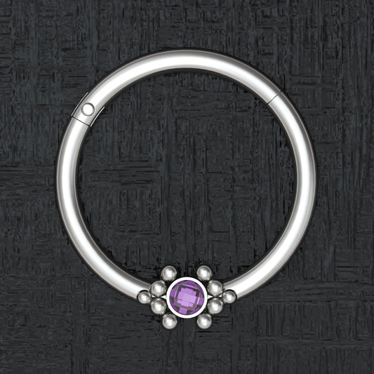 CZ Nipple Clicker Titanium - TitaniumFashion