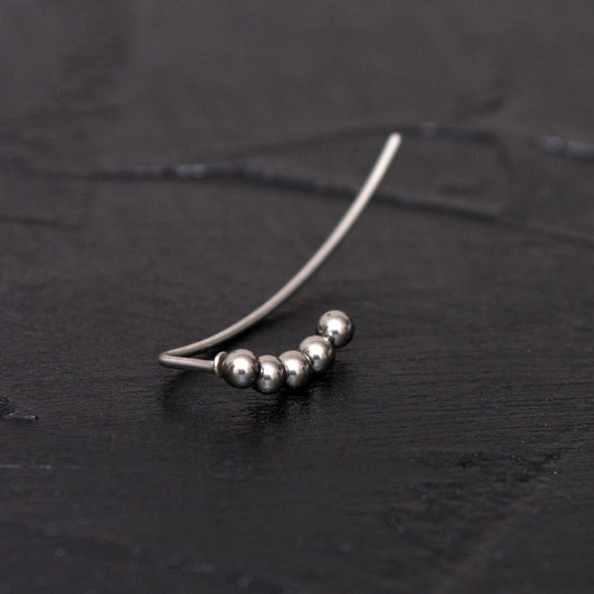 Climber Earrings Surgical Steel - TitaniumFashion