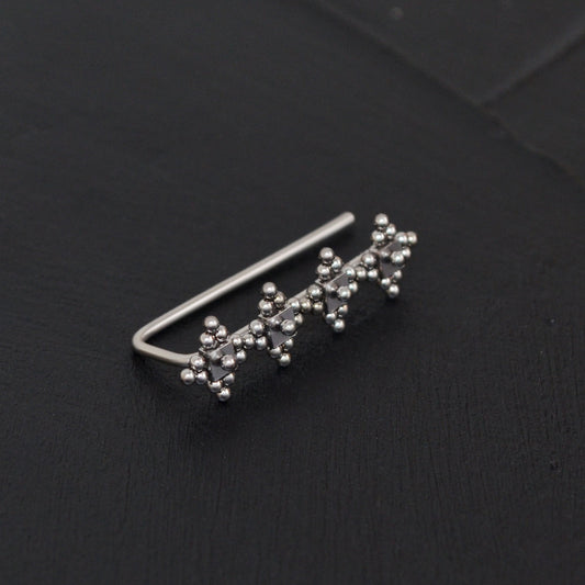 Ear Pin Earrings Surgical Steel - TitaniumFashion