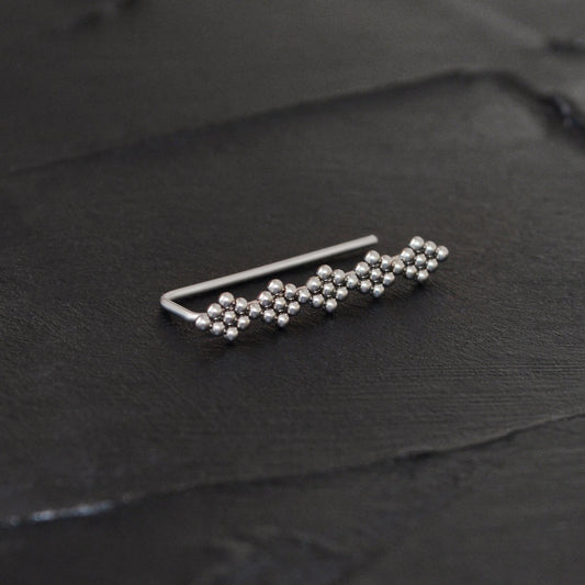 Climbing Earrings Surgical Steel - TitaniumFashion