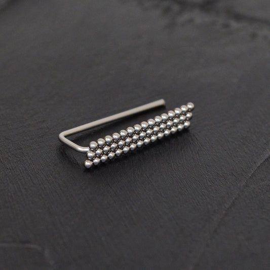 Ear Climber Earrings Surgical Steel - TitaniumFashion