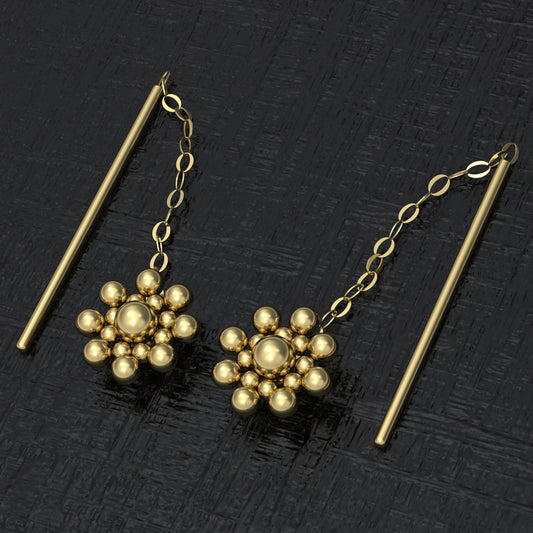 Drop Chain Earrings - TitaniumFashion