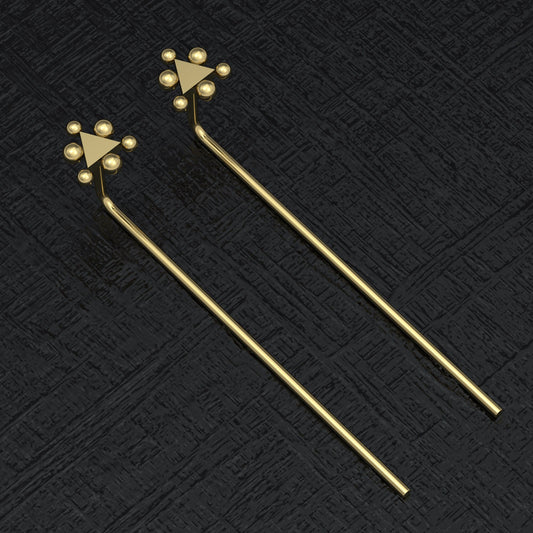 Stem Earrings - TitaniumFashion