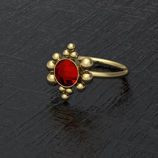 Surgical Steel Nose Hoop CZ - TitaniumFashion