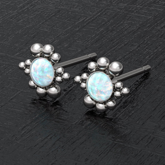 Small Post Earrings - TitaniumFashion