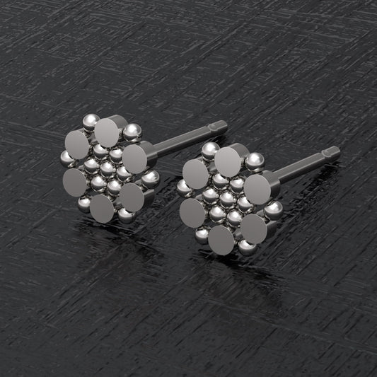 Small Stud Earrings - TitaniumFashion
