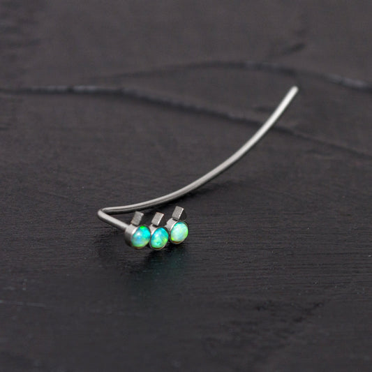 Up The Ear Earrings Surgical Steel - TitaniumFashion