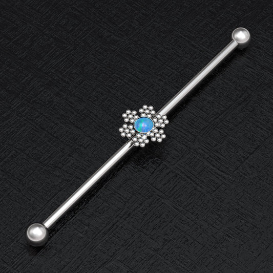 Opal Industrial Jewelry Surgical Steel - TitaniumFashion