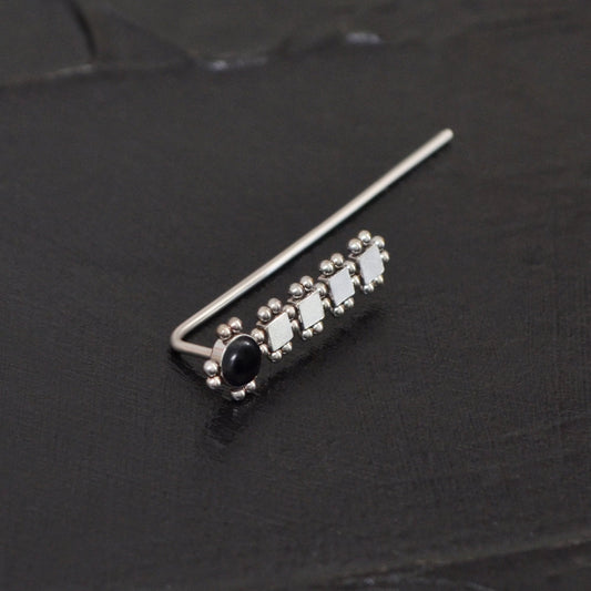 Ear Pin Earrings Surgical Steel - TitaniumFashion