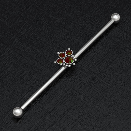 Titanium Industrial Barbell 14g - TitaniumFashion