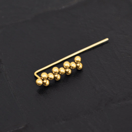 Up The Ear Earrings Surgical Steel - TitaniumFashion