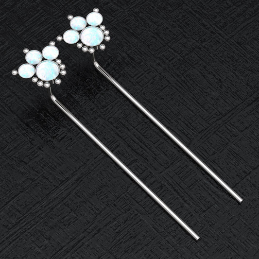 Opal Dangle Earrings - TitaniumFashion