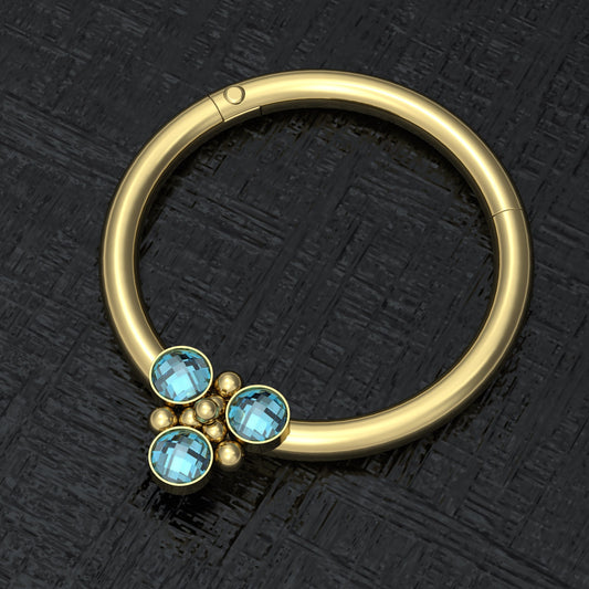 CZ Nipple Clicker Surgical Steel - TitaniumFashion