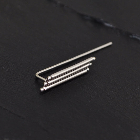 Climbing Ear Cuff Earrings Surgical Steel - TitaniumFashion