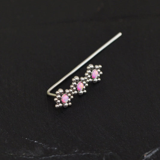 Ear Pin Earrings Surgical Steel - TitaniumFashion