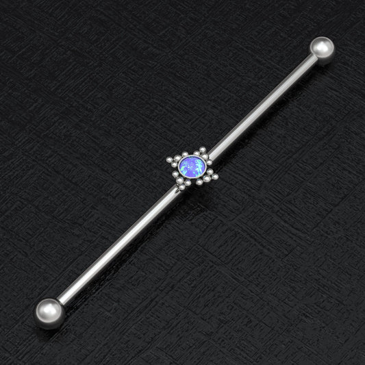 Opal Industrial Piercing 14g - TitaniumFashion