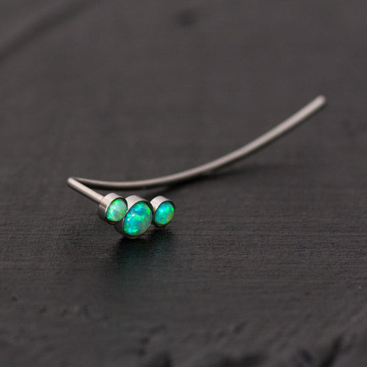 Ear Pin Earrings Surgical Steel - TitaniumFashion