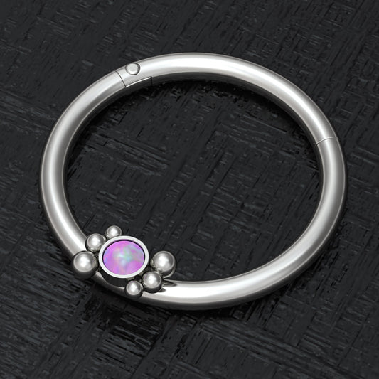 Opal Nipple Piercing Titanium Implant Grade - TitaniumFashion