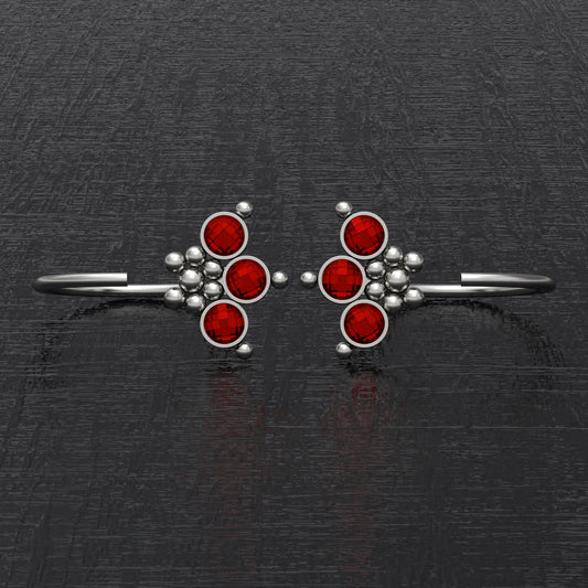 Implant Grade Open Hoop Earrings CZ - TitaniumFashion